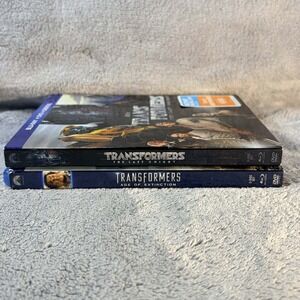 LOT OF 2 BLU RAY: TRANSFORMERS The Last Knight, Age Of Extinction Pre Owned
